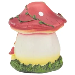 Northlight 6.25" Red Mushroom House Outdoor Garden Statue -Home Decor Store GUEST 340d9d6d 31d8 452f 89a1 1e61b7bee792