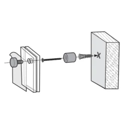 Azar Displays Floating Styrene Wall Frame With Rounded Edges, Silver Stand Off Caps: 22" X 28" Graphic Size, Overall Frame Size: 23.5"W X 31.5''H -Home Decor Store GUEST 354eb419 a61e 485f 8b74 a39db9b2f45e