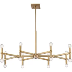 Possini Euro Design Marya Satin Brass Chandelier 37" Wide Modern 24-Light Fixture For Dining Room House Foyer Kitchen Island Entryway Bedroom Home -Home Decor Store GUEST 37dd7140 3d50 4dfb 8c06 6441066efc20