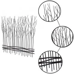 LuxenHome Rustic Black Metal Abstract Field Of Trees Wall Art Decor -Home Decor Store GUEST 39e00344 4ad4 4162 838a c08fd7922f90