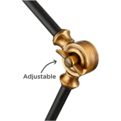 360 Lighting Taurus Industrial Rustic Desk Lamp 20" High Black Gold With USB Charging Port Adjustable For Bedroom Living Room Bedside Nightstand House -Home Decor Store GUEST 3a5c8f39 7cb4 44c5 877f e80f7f917fb7