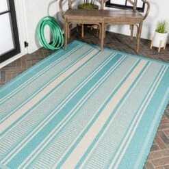 Haynes Modern Double Stripe Indoor/Outdoor Area Rug - JONATHAN Y -Home Decor Store GUEST 3bf05b6c 17c3 4701 a10d a0d84655e5b2