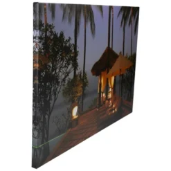 Northlight LED Lighted Tiki Hut Relaxation Scene Canvas Wall Art 23.5" -Home Decor Store GUEST 3c6e8503 c113 43fb 9dfa 73d5b5dcc687