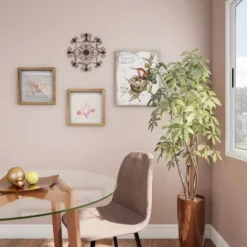 Medallion Metal Wall Art- 14.25 Inch Square Open Edge Metal Home Décor, Hand Crafted With Distressed Finish- Mounting Screws Included By Lavish Home -Home Decor Store GUEST 3eca6473 26f0 4082 bda0 9822531f5741