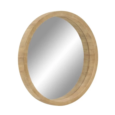 Contemporary Wood Wall Mirror Brown - Olivia & May 8 Contemporary Wood Wall Mirror Brown - Olivia & May - Image 6