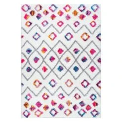 Tatyana Moroccan Diamond Trellis Shaggy Area Rug Pink - NuLOOM -Home Decor Store GUEST 40288f16 2562 4425 9e67 c43e875fa572