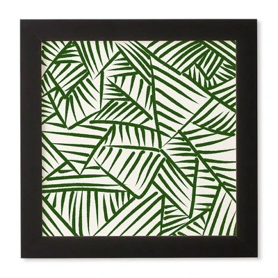 Nadiamlopez Linear 5 Framed Wall Canvas Black/Green - Deny Designs 5 Nadiamlopez Linear 5 Framed Wall Canvas Black/Green - Deny Designs - Image 3