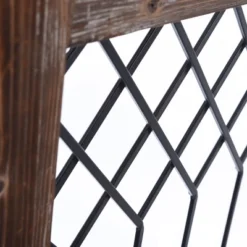 Wood Framed Metal Grate Wall Decor Brown - StyleCraft -Home Decor Store GUEST 430e73d5 5df5 4502 9263 af7feb9ae778