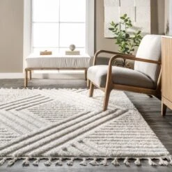 NuLOOM Risette Geometric Shag Tassel Area Rug 16 NuLOOM Risette Geometric Shag Tassel Area Rug -Home Decor Store GUEST 43d66bb4 48a4 48ed 9bdf 7c3891a1b9b7