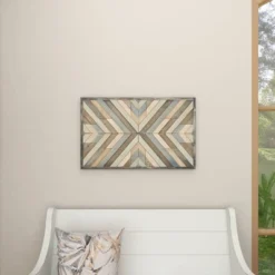 Wood Geometric Handmade Southwestern Wall Decor White - Olivia & May -Home Decor Store GUEST 44a16026 16b5 489f 9bb8 4f197f59f65d