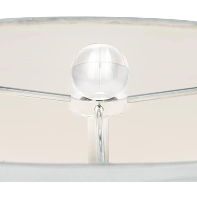 Vienna Full Spectrum Modern Table Lamp 26 1/2" High With USB Dimmer Stacked Crystal Spheres White Drum Shade For Bedroom Living Room Desk Bedside 4 Vienna Full Spectrum Modern Table Lamp 26 1/2" High With USB Dimmer Stacked Crystal Spheres White Drum Shade For Bedroom Living Room Desk Bedside - Image 2