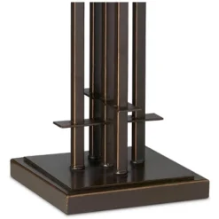 Franklin Iron Works Wrought Tiffany Style Table Lamp 26 1/4" High Bronze Art Deco Stained Glass For Bedroom Living Room Bedside Nightstand Office Kids -Home Decor Store GUEST 49df7b18 4393 4bfb acd7 9ea0c1bfbcd0