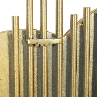 Contemporary Iron Wall Mirror Gold - CosmoLiving By Cosmopolitan 4 Contemporary Iron Wall Mirror Gold - CosmoLiving By Cosmopolitan - Image 2