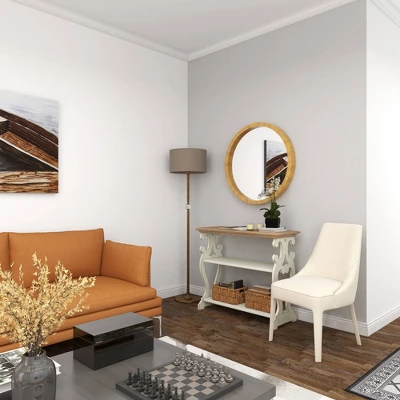 Contemporary Wood Wall Mirror Brown - Olivia & May 15 Contemporary Wood Wall Mirror Brown - Olivia & May - Image 13