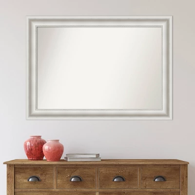 42" X 30" Non-Beveled Parlor White Wall Mirror - Amanti Art 9 42" X 30" Non-Beveled Parlor White Wall Mirror - Amanti Art - Image 7