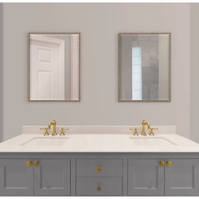 18" X 24" Gwendolyn Rectangle Wall Mirror Gold - Kate & Laurel All Things Decor 7 18" X 24" Gwendolyn Rectangle Wall Mirror Gold - Kate & Laurel All Things Decor - Image 5