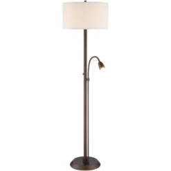 Possini Euro Design Traverse Modern Floor Lamp With LED Gooseneck Reading Light 64" Tall Oil Rubbed Bronze Oatmeal Drum Shade For Living Room Bedroom 15 Possini Euro Design Traverse Modern Floor Lamp With LED Gooseneck Reading Light 64" Tall Oil Rubbed Bronze Oatmeal Drum Shade For Living Room Bedroom -Home Decor Store GUEST 5093fb6e 37a8 4da1 b0ca 4a1cacde8256