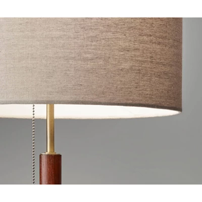 26.25" Hamilton Table Lamp Walnut - Adesso 4 26.25" Hamilton Table Lamp Walnut - Adesso - Image 2