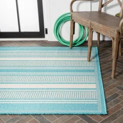 Haynes Modern Double Stripe Indoor/Outdoor Area Rug - JONATHAN Y -Home Decor Store GUEST 5139aedc 3c80 491f 9383 90abd89331ce