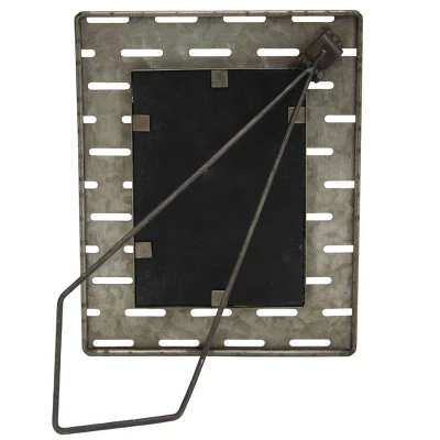 4x6 Inches Galvanized Metal & Glass Photo Frame - Foreside Home & Garden 5 4x6 Inches Galvanized Metal & Glass Photo Frame - Foreside Home & Garden - Image 3