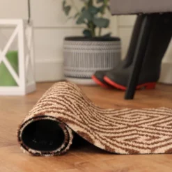 2'x3' ColorStar Greek Grid Door Mat Chocolate - Bungalow Flooring -Home Decor Store GUEST 534d8b6b 64ab 4dd4 914c dcb39c3050bc