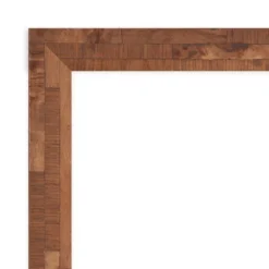 29" X 29" Non-Beveled Fresco Wood Bathroom Wall Mirror Light Pecan Brown - Amanti Art -Home Decor Store GUEST 542ff4b3 cc79 4b75 b796 759860c77dc8