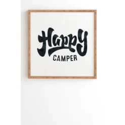 Nature Magick Happy Camper Bamboo Framed Wall Art - Deny Designs -Home Decor Store GUEST 558c6cb8 167f 4ca2 8d60 c7ebbe0664e1