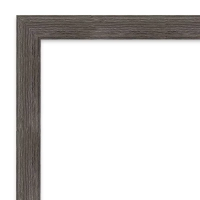 17" X 51" Pinstripe Wood Framed Full Length On The Door Mirror Lead Gray - Amanti Art 4 17" X 51" Pinstripe Wood Framed Full Length On The Door Mirror Lead Gray - Amanti Art - Image 2