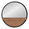30" Owing Round Wall Mirror Black - Kate & Laurel All Things Decor 2 30" Owing Round Wall Mirror Black - Kate & Laurel All Things Decor -Home Decor Store GUEST 596dc33b b495 4df4 960b 575ddf70de94