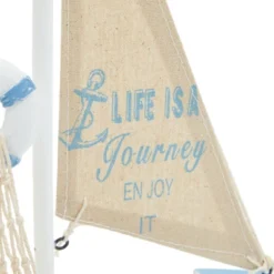 Juvale Enjoy It Wooden Sailboat Model With Flag, Net, Starfish, And Floating Tube For Nautical Home And Bathroom Boat Decor, Shelf, 13x8x3 In 15 Juvale Enjoy It Wooden Sailboat Model With Flag, Net, Starfish, And Floating Tube For Nautical Home And Bathroom Boat Decor, Shelf, 13x8x3 In -Home Decor Store GUEST 59efbaa1 8ede 466f 844a b2d4971d8503