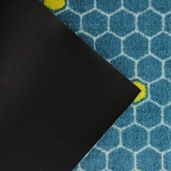 2'x3' ColorStar Bee Hex Door Mat Teal - Bungalow Flooring -Home Decor Store GUEST 5a0add35 2712 4dd9 9aa1 5e05dcc74529