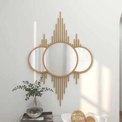 Contemporary Iron Wall Mirror Gold - CosmoLiving By Cosmopolitan 12 Contemporary Iron Wall Mirror Gold - CosmoLiving By Cosmopolitan - Image 10