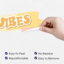 Big Dot Of Happiness Stay Groovy - Peel And Stick Boho Floral Home Decor Vinyl Wall Art Stickers - Wall Decals - Set Of 20 -Home Decor Store GUEST 5b820544 6b57 4a09 9c80 5f5d2c053740