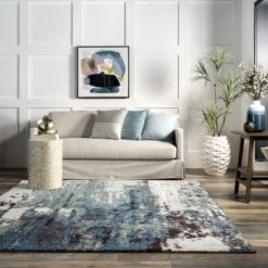 NuLOOM Haydee Glacial Abstract Area Rug -Home Decor Store GUEST 5d40b7e7 5bfd 49a3 9138 1a155b1f836b