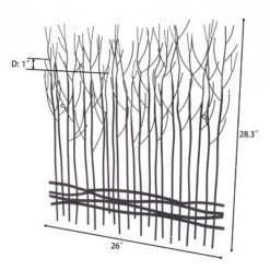 LuxenHome Rustic Black Metal Abstract Field Of Trees Wall Art Decor -Home Decor Store GUEST 5d608c24 53a3 4ee5 90bd e9759db9d5e7