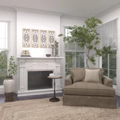 Wood Scroll Window Inspired Wall Decor With Metal Scrollwork Relief White - Olivia & May -Home Decor Store GUEST 5e68a243 308a 4340 bc03 4b5ed3f0f499