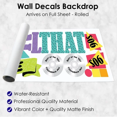 Big Dot Of Happiness 90’s Throwback - Peel And Stick 1990s Party Decoration - Wall Decals Backdrop 6 Big Dot Of Happiness 90’s Throwback - Peel And Stick 1990s Party Decoration - Wall Decals Backdrop - Image 4