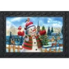 It's Snowing Christmas Doormat Snowman Indoor / Outdoor 30" X 18" Briarwood Lane