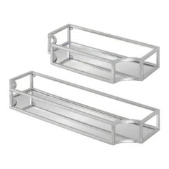 2pc Ciel Metal Wall Shelf Set - Kate & Laurel All Things Decor -Home Decor Store GUEST 62fdbdd6 a939 4afc adbf 5d4afc8bd0bc