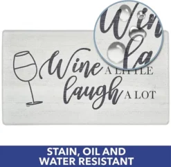 J&V TEXTILES Anti Fatigue Kitchen Mat Cushioned Anti Fatigue, Non Slip Waterproof Mat Standing Desk, 20x36x1/2 Inches (Wine A Little) 6 J&V TEXTILES Anti Fatigue Kitchen Mat Cushioned Anti Fatigue, Non Slip Waterproof Mat Standing Desk, 20x36x1/2 Inches (Wine A Little) -Home Decor Store GUEST 6358c4dc 22dd 4b1a a474 4e9b202eced6