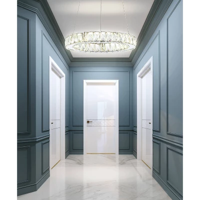 15.75" Metal/Crystal Adjustable Reese Pendant (Includes Energy Efficient Light Bulb) Chrome - JONATHAN Y 6 15.75" Metal/Crystal Adjustable Reese Pendant (Includes Energy Efficient Light Bulb) Chrome - JONATHAN Y - Image 4