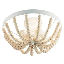 15" Delilah Boho Semi-Flush Mount Pendant White - River Of Goods -Home Decor Store GUEST 6473833a 9087 449e 8bd2 56ecd43179f6