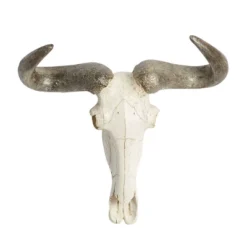 Polystone Cow Skull Wall Decor White - Olivia & May -Home Decor Store GUEST 6582451e a5f7 4fcf a57d 5b816bc35e76