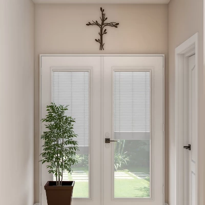 Metal Wall Cross With Decorative Intertwined Vine Design- Rustic Handcrafted Religious Art For Decor In Living Room, Bedroom, More By Hastings Home 5 Metal Wall Cross With Decorative Intertwined Vine Design- Rustic Handcrafted Religious Art For Decor In Living Room, Bedroom, More By Hastings Home - Image 3