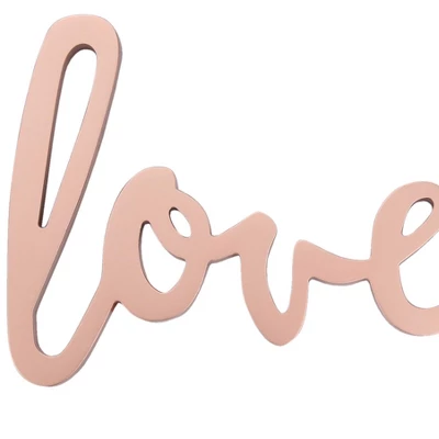 Lambs & Ivy Signature Loved Rose Gold Wood Wall Decor/Wall Hanging 3 Lambs & Ivy Signature Loved Rose Gold Wood Wall Decor/Wall Hanging