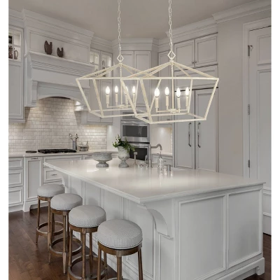 23" 4-Light LED Adjustable Iron Gatsby Rustic Glam Pendant - JONATHAN Y 3 23" 4-Light LED Adjustable Iron Gatsby Rustic Glam Pendant - JONATHAN Y