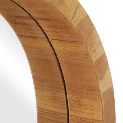 Contemporary Wood Wall Mirror Brown - Olivia & May 19 Contemporary Wood Wall Mirror Brown - Olivia & May - Image 17