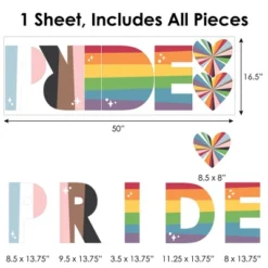 Big Dot Of Happiness So Many Ways To Be Human - Peel And Stick Pride Party Standard Banner Wall Decals - Pride -Home Decor Store GUEST 69b11453 e152 4cc7 a4aa 62d3b3006abf