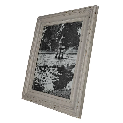 Distressed 8X10 Photo Frame Gray Wood, MDF & Glass - Foreside Home & Garden 7 Distressed 8X10 Photo Frame Gray Wood, MDF & Glass - Foreside Home & Garden - Image 5