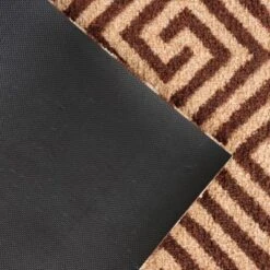 2'x3' ColorStar Greek Grid Door Mat Chocolate - Bungalow Flooring -Home Decor Store GUEST 6cac7073 eeba 4653 9238 cfea809daf9f